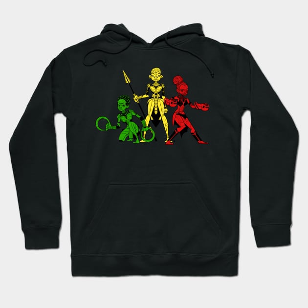 Wakanda Women Hoodie by nocturnallygeekyme